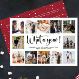 Moderne FotoCollage im Jahr Feiertagskarte