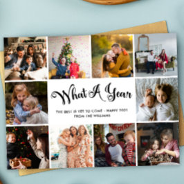 Moderne FotoCollage im Jahr Postkarte