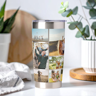 Moderne FotoCollage Personalisiert Thermobecher