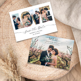 Moderne Fotocollage Save the Date Liebe Letters