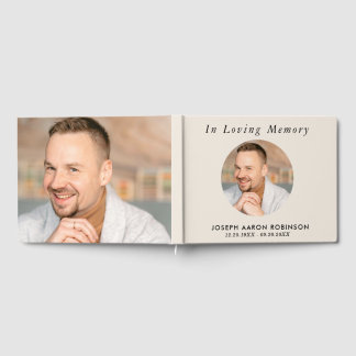 Moderne Fotogedenkstätte Funeral 2 Cream Gästebuch