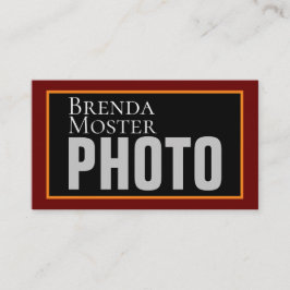 Moderne Fotografen Künstler Creative Social Media Visitenkarte