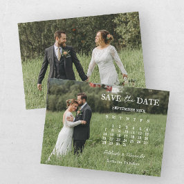 Moderne Fotografie-Hochzeit-Save-the-Date-Karte Einladung