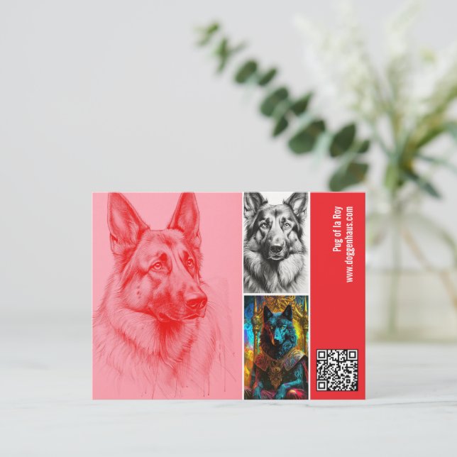 Moderne Fotografie Postkarte (Stehend Vorderseite)