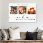 Moderne Fotosammlungen Sie und mich für immer Leinwanddruck<br><div class="desc">Diese atemberaubende Leinwand-Wandkunst zeigt eine schöne dreiteilige Collage aus Foto, in der hochgeschätzte Erinnerungen ausgestellt sind, die mit der herzlichen Botschaft "Sie und ich, für immer und immer" geschmückt ist. Das elegante Schwarz-Weiß-Design, kombiniert mit exquisiter Schrift und Drucktypografie, schafft ein anspruchsvolles und dauerhaftes Stück, das jeden Innenstil ergänzt. Personalisieren Sie...</div>