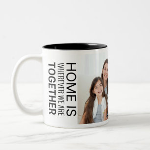 Moderne Fototasse Zweifarbige Tasse