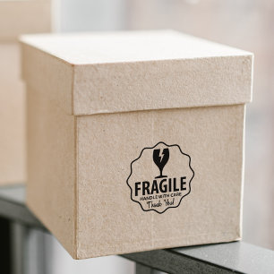 Moderne Fragile, Verpackung Gummistempel