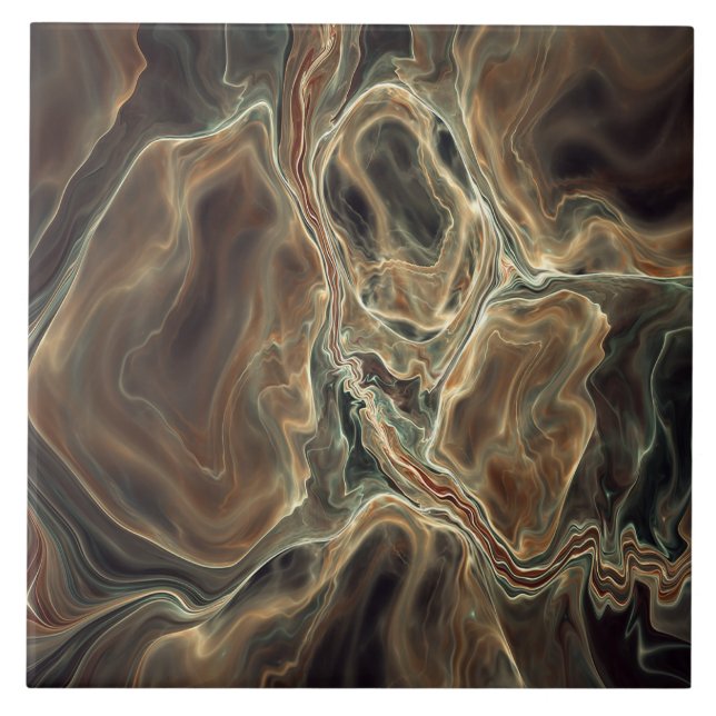 Moderne Fraktal Keramik Fliesen (Vorderseite)