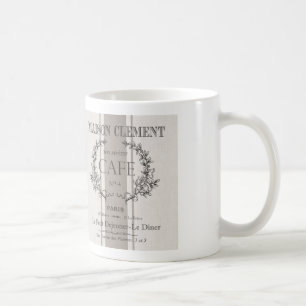 moderne französische Vintage-Café Kaffeetasse