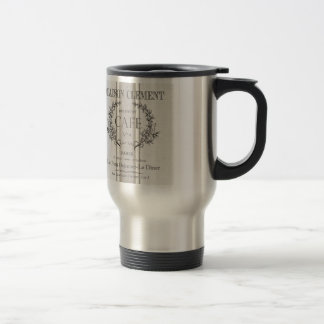 moderne französische Vintage-Café Reisebecher