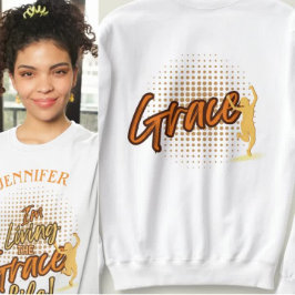 Moderne Frau im Leben des Grace Life personalisier Sweatshirt
