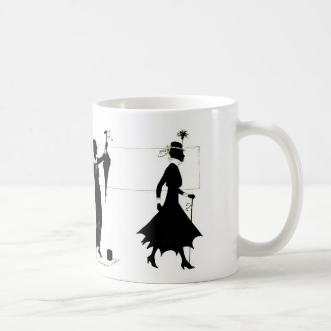 Moderne Frau Kaffeetasse (Rechts)
