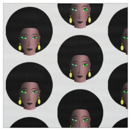 MODERNE FRAU MIT STILVOLLER AFRO-MOTIF STOFF
