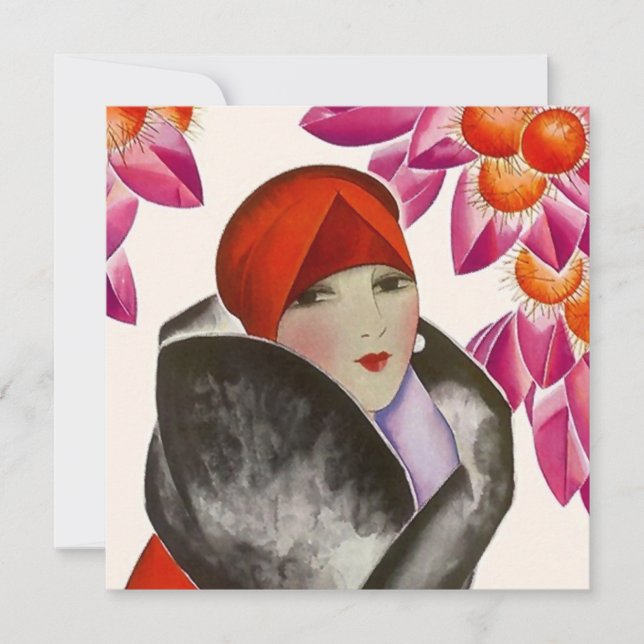 MODERNE FRAUEN-MITTAGESSEN-BRUNCH-EINLADUNG LADEN EINLADUNG (Vorderseite)