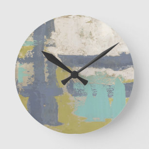 Moderne freie Ausdruck-Malerei Runde Wanduhr