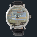 Moderne freie Ausdrucksbilder von Norman Wyatt Armbanduhr<br><div class="desc">Als modernes Bild für freie Meinungsäußerung von Norman Wyatt Jr. weist es ineinander greifende Linien auf,  die enge Farbverbindungen bilden. Perfekt als persönlicher Einkauf oder als Geschenk für jemanden,  der freie Meinungsbilder liebt.</div>