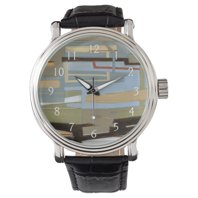 Moderne freie Ausdrucksbilder von Norman Wyatt Armbanduhr (Vorderseite)