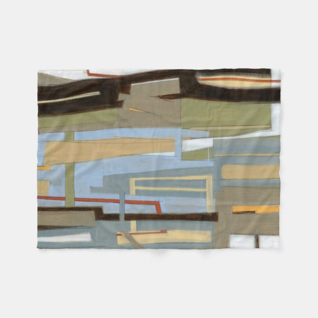 Moderne freie Ausdrucksbilder von Norman Wyatt Fleecedecke (Vorderseite (Horizontal))