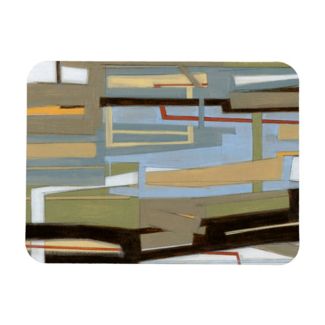 Moderne freie Ausdrucksbilder von Norman Wyatt Magnet (Horizontal)