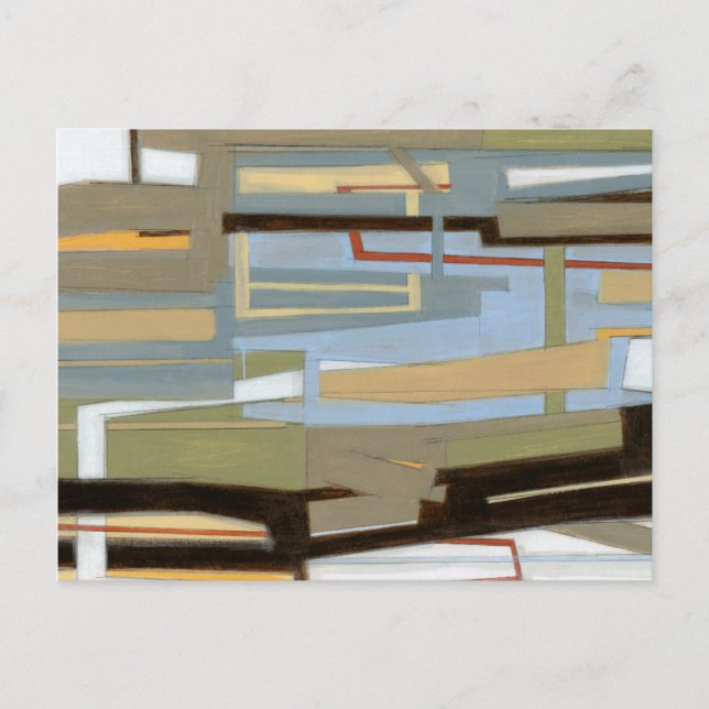 Moderne freie Ausdrucksbilder von Norman Wyatt Postkarte (Vorderseite)