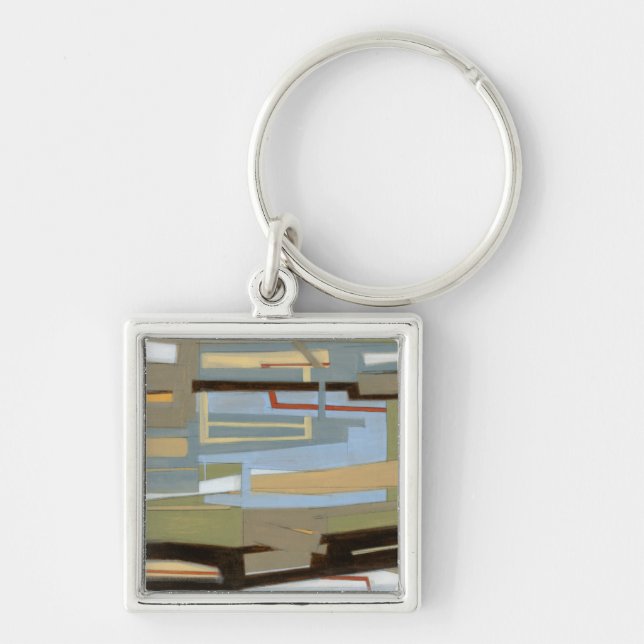 Moderne freie Ausdrucksbilder von Norman Wyatt Schlüsselanhänger (Vorne)