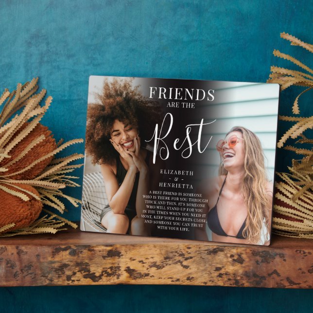 Moderne "FRIENDS" sind das beste Foto Keepake Fotoplatte (Seite)