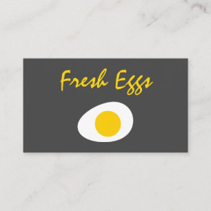 Moderne frische Eier Visitenkarte