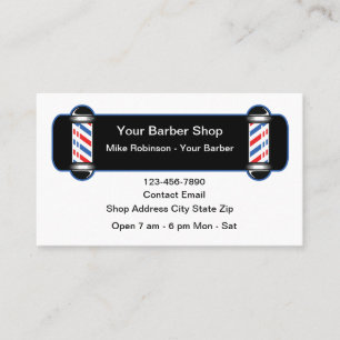 Moderne Friseursalon-Beleuchtungstheme Visitenkarte