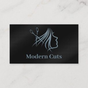 Moderne Friseursalon-Illustration  Visitenkarte