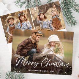 Moderne frohe Weihnachten 3 FOTO Gruß