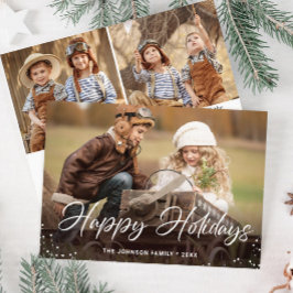 Moderne frohe Weihnachten 3 FOTO Gruß