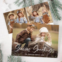 Moderne frohe Weihnachten 3 FOTO Gruß