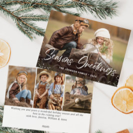 Moderne frohe Weihnachten 4 FOTO Gruß