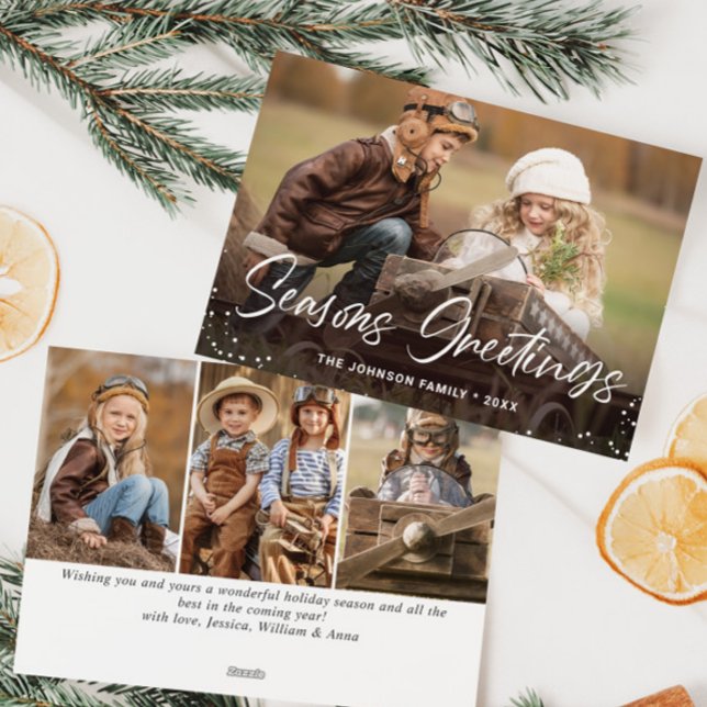 Moderne frohe Weihnachten 4 FOTO Gruß (Von Creator hochgeladen)