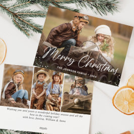 Moderne frohe Weihnachten 4 FOTO Gruß