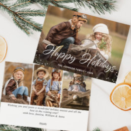 Moderne frohe Weihnachten 4 FOTO Gruß