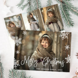 Moderne frohe Weihnachten 4 FOTO Gruß