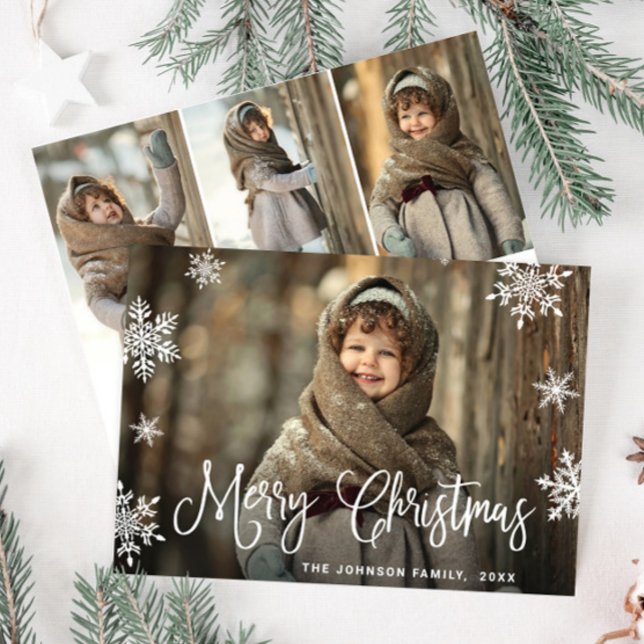 Moderne frohe Weihnachten 4 FOTO Gruß (Von Creator hochgeladen)