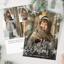 Moderne frohe Weihnachten 4 FOTO Gruß