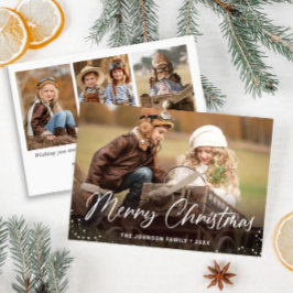 Moderne frohe Weihnachten 4 FOTO Gruß