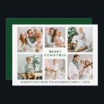 Moderne frohe Weihnachten 6 Foto Green Holiday Car<br><div class="desc">Moderne frohe Weihnachten 6 Foto Urlaubskarte. Der Wald ist zurück.</div>