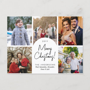 Moderne Frohe Weihnachten Arch 5 Familie Foto Urla