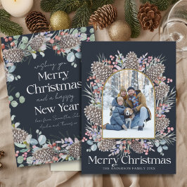 Moderne frohe Weihnachten Botanischer Kleider & Fo