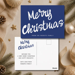 Moderne Frohe Weihnachten fette Schrift   Postkarte