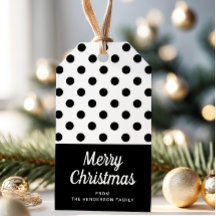 Moderne Frohe Weihnachten in Schwarz-Weiß