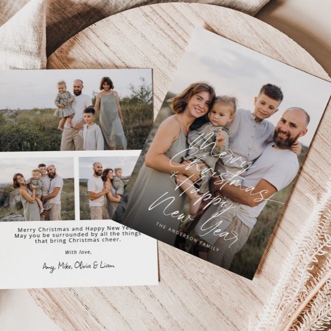 Moderne frohe Weihnachten und glückliches Neues Ja (Von Creator hochgeladen)