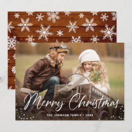 Moderne frohe Weihnachts-FOTO Gruß Feiertagskarte