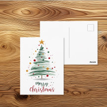 Moderne Frohe Weihnachtsbaum-Illustration
