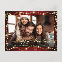 Moderne frohe Weihnachtsfeiertage FOTO Gruß Postkarte