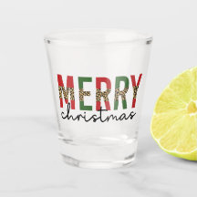 Moderne frohe Weihnachtsleopard Print Minimalistis